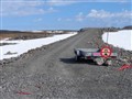 855a.Gamvik kommune. Privat og ikke kjørbar vei til Nervei depot. Juni 2013.JPG